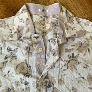 Bugatchi Uomo Shaped Fit Shirt Sz M